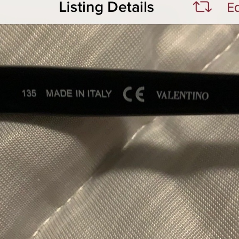Valentino Black and Silver Studded Sunglasses - Picture 6 of 10